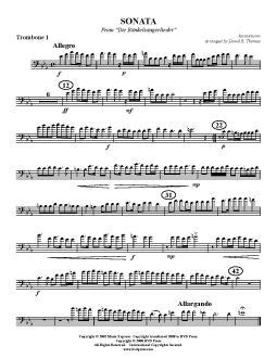 Annonymous - Sonata From "Die Bänkelsangerlieder" - Trombone Quartet - Brass Music Online