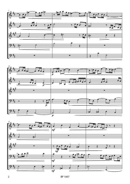 Bach - Fantasia and Imitatio - Brass Quintet - Brass Music Online