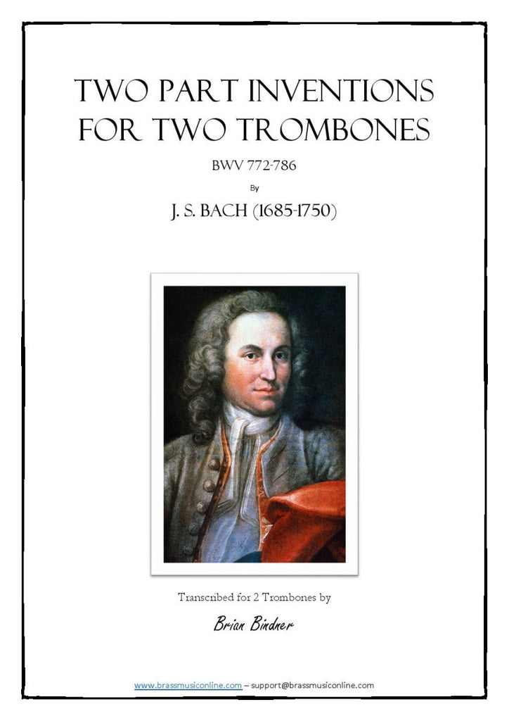 Bach - Two Part Inventions for Two Trombones (duet) - Brass Music Online