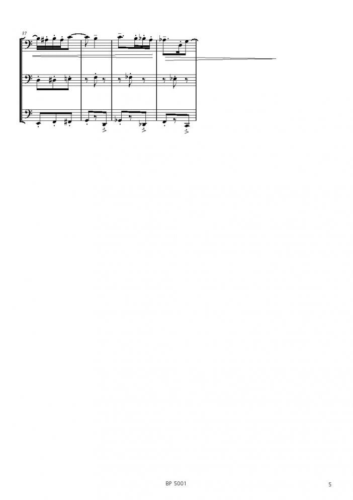 Behle - 3 short character pieces - Trombone Trio - Brass Music Online