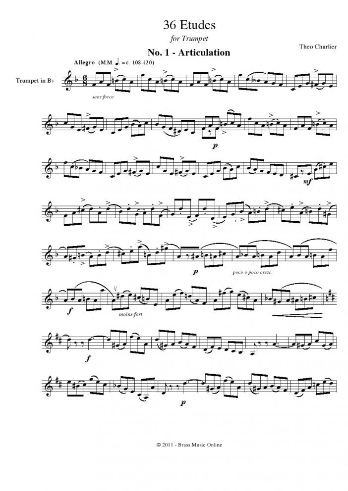Charlier - 36 Transcendent Etudes for Trumpet