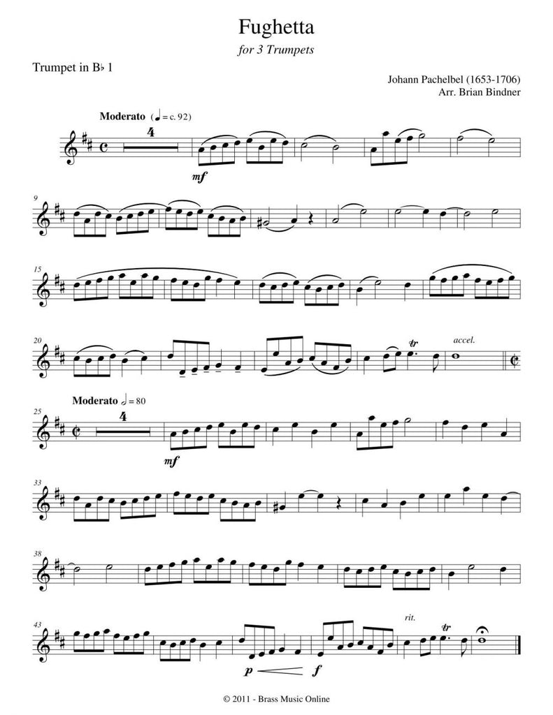 Fughetta - Trumpet Trio