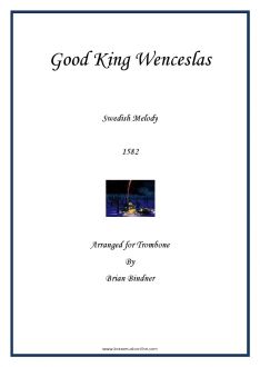 Good King Wenceslas for Trombone and Piano