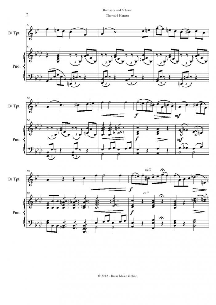 Hansen - Romance and Scherzo - Trumpet and Piano