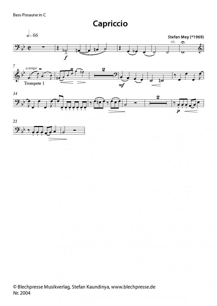 Mey - Capriccio - Brass Choir