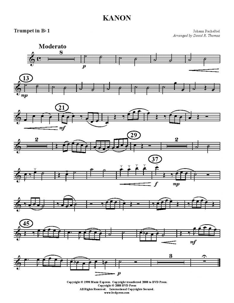 Pachelbel - Kanon - Brass Quintet