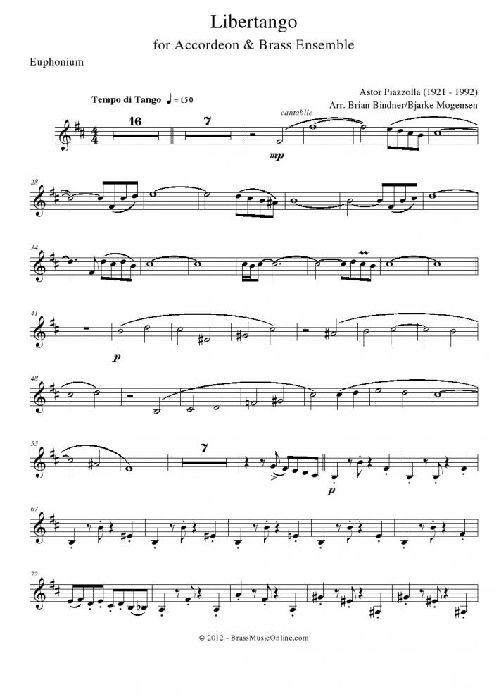 Piazolla - Libertango - Accordeon and Brass Choir