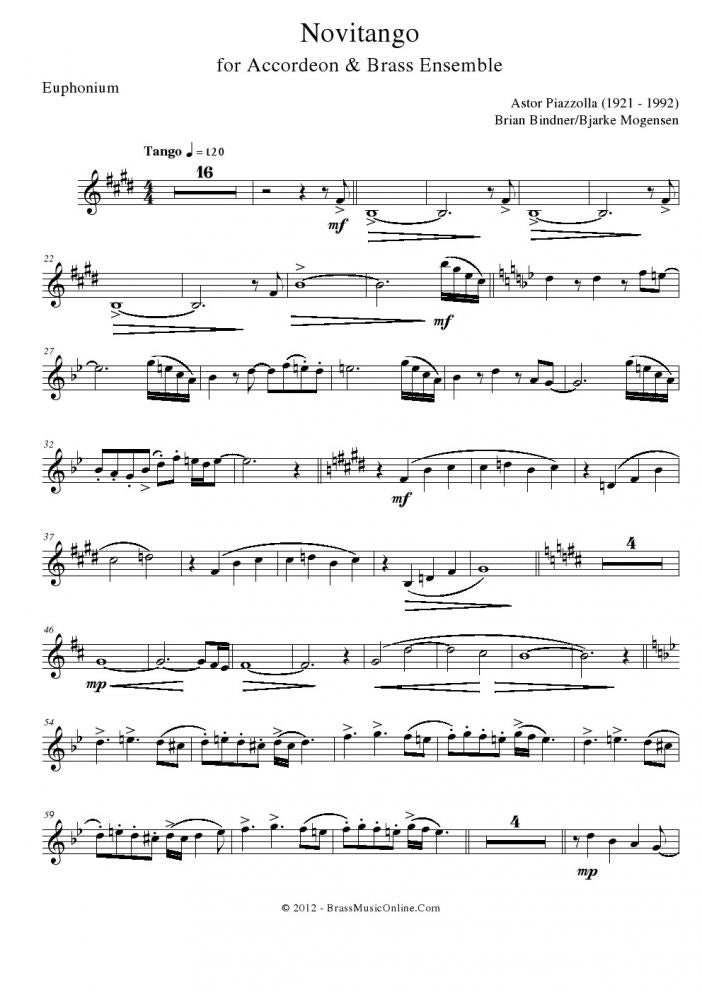 Piazolla - Novitango - Accordeon and Brass Choir