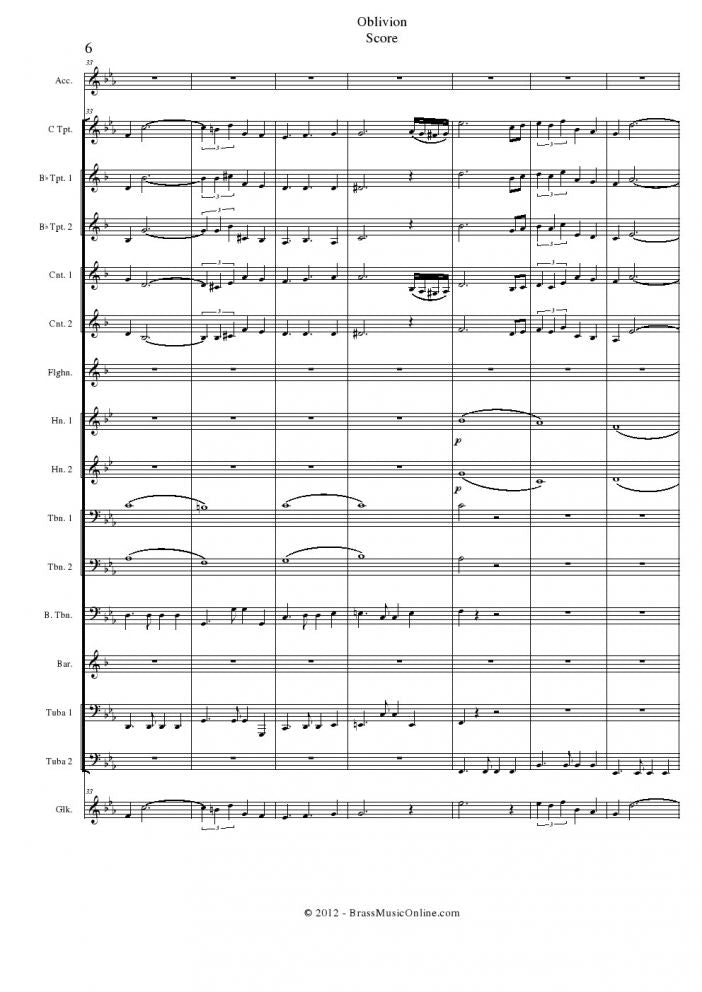 Piazolla - Oblivion - Accordeon and Brass Choir