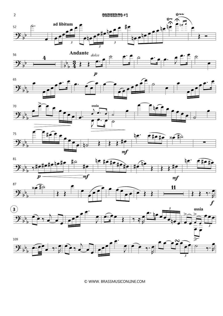 Reiche - Trombone Concerto No. 1