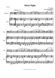 Silent Night - Trombone and Piano