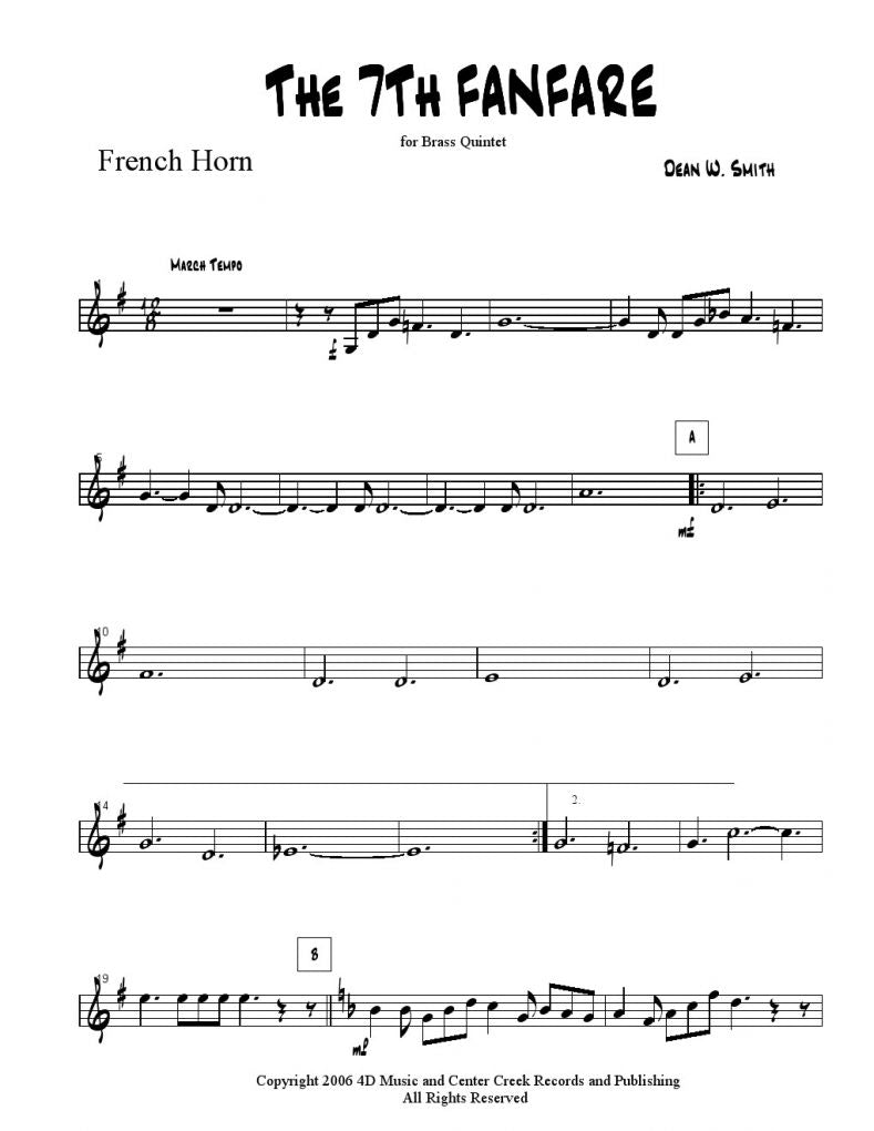 Smith - The 7th Fanfare - Brass Quintet