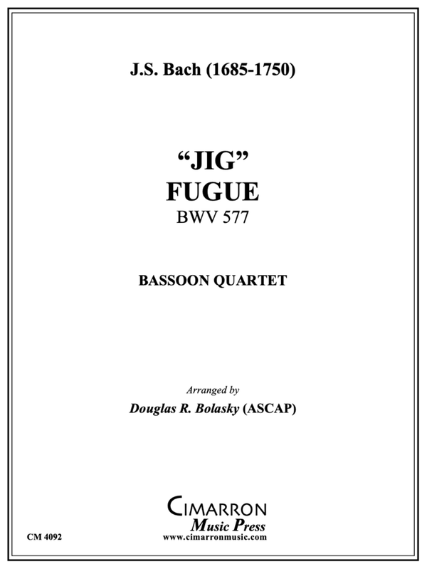 Bach - "Jig" Fugue - Bassoon Quartet