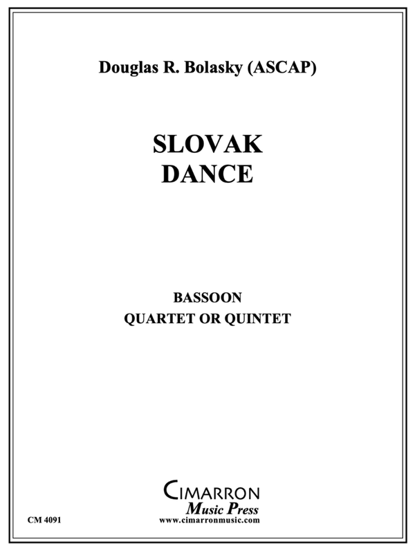 Bach - Slovak Dance - Bassoon Quartet or Quintet