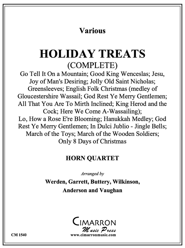 various - Holiday Treats for Horn Quartet, Complete