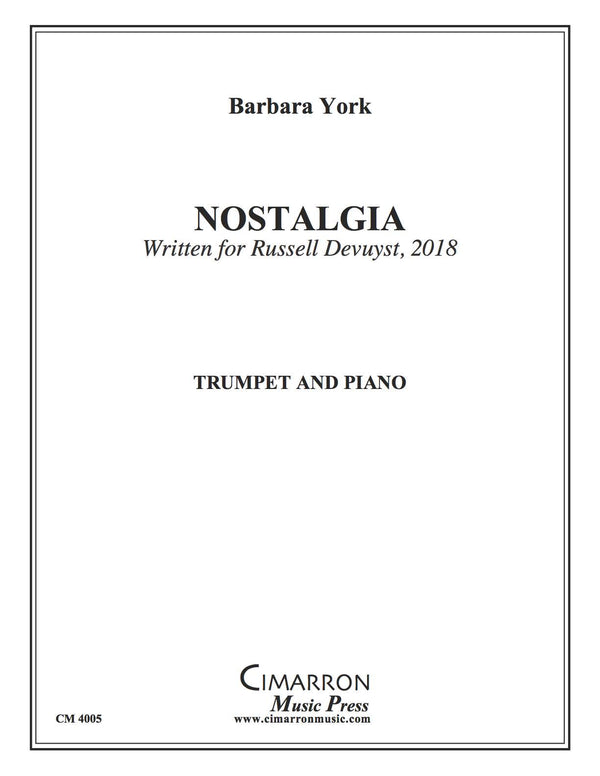 York - Nostalgia - Trumpet and Piano