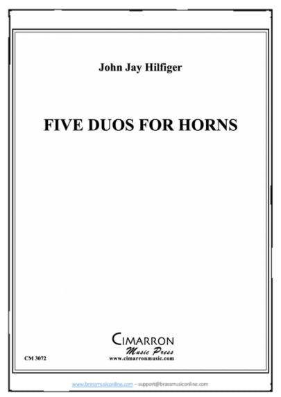 Hilfiger - Five Duos - Horn Duet