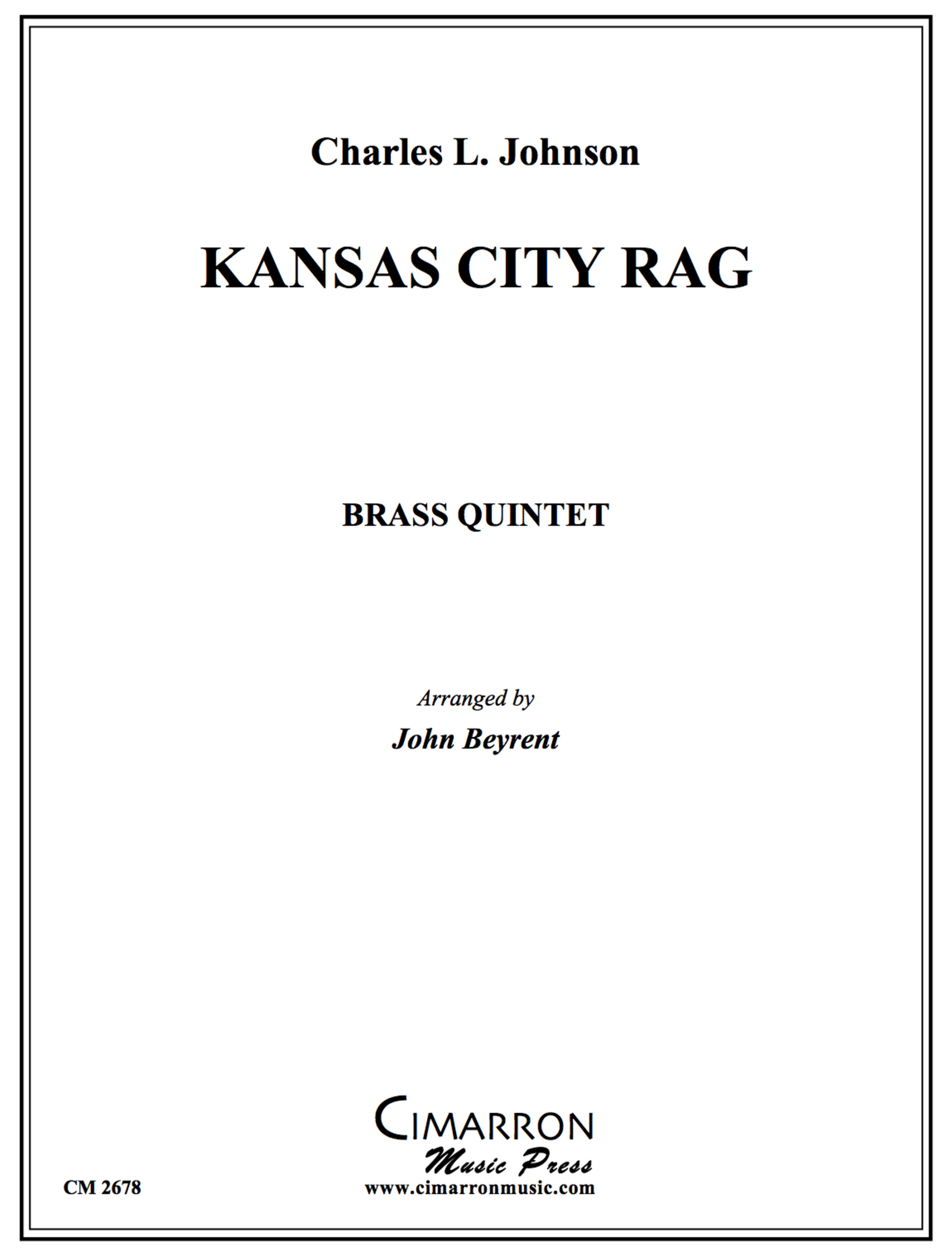 Johnson - Kansas City Rag - Brass Quintet– Brass Music Online