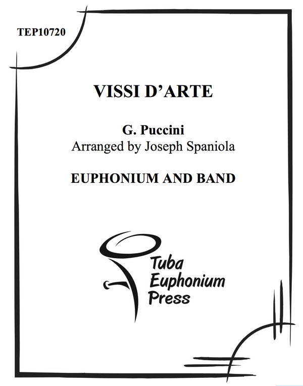 Puccini/Spaniola - Vissi d'arte - Euphonium and Band