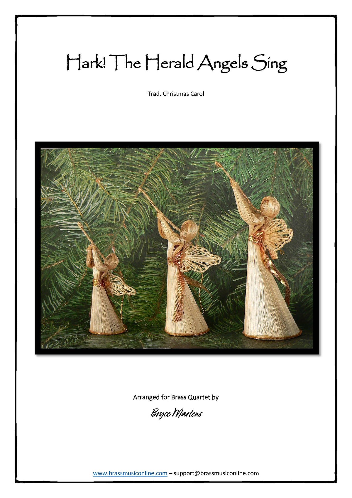 Hark! The Herald Angels Sing - Brass Quartet– Brass Music Online, image size:1200x1697