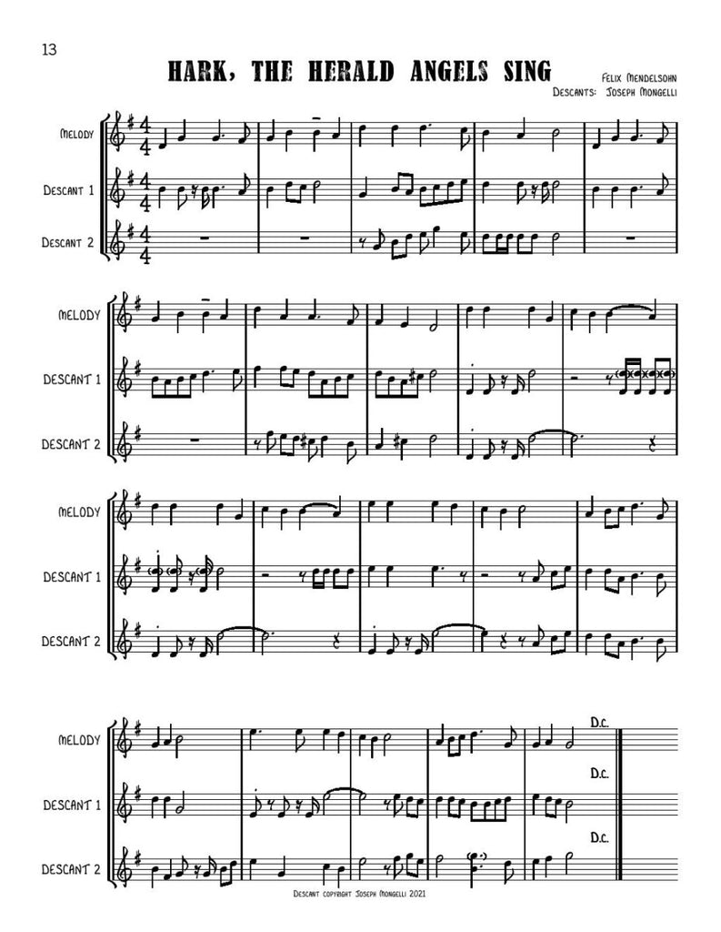 25 Original Christmas Carol Descants for Trumpet - Brass Music Online