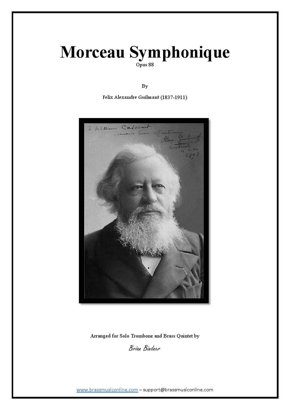 Morceau Symphonique for Trombone and Brass Quintet Brass Music Online