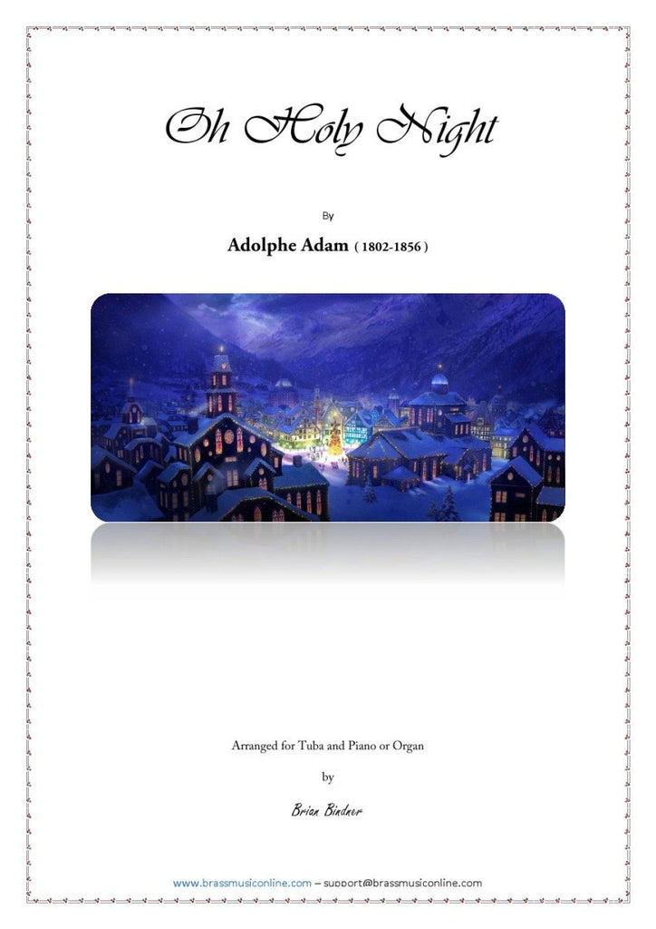 Adams - O Holy Night - Tuba and Organ or Piano - Brass Music Online