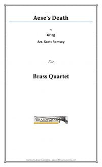 Grieg - Aese's Death - Brass Quartet