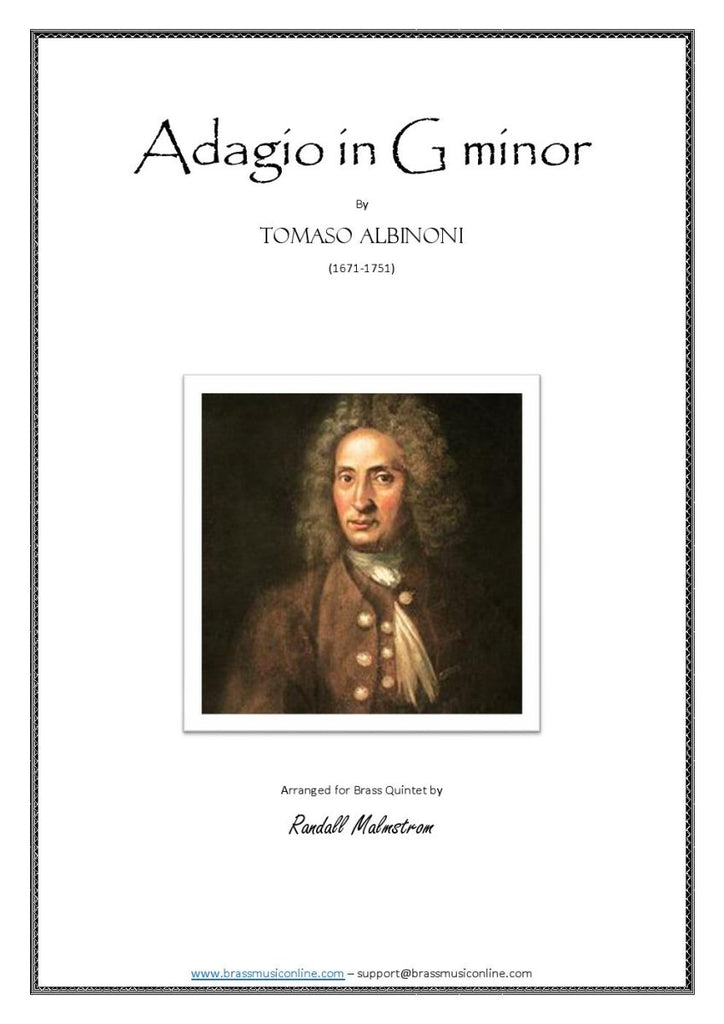 Albinoni - Adagio in G minor for Brass Quintet - Brass Music Online