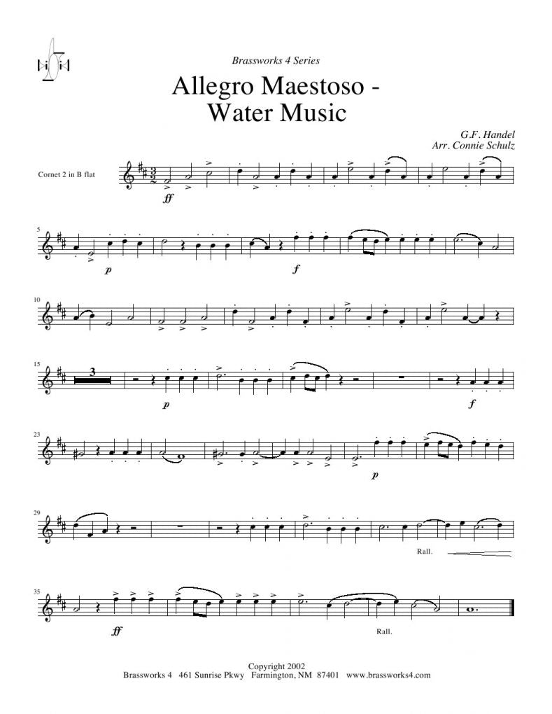Handel - Allegro Maestoso from Water Music - Brass Quartet