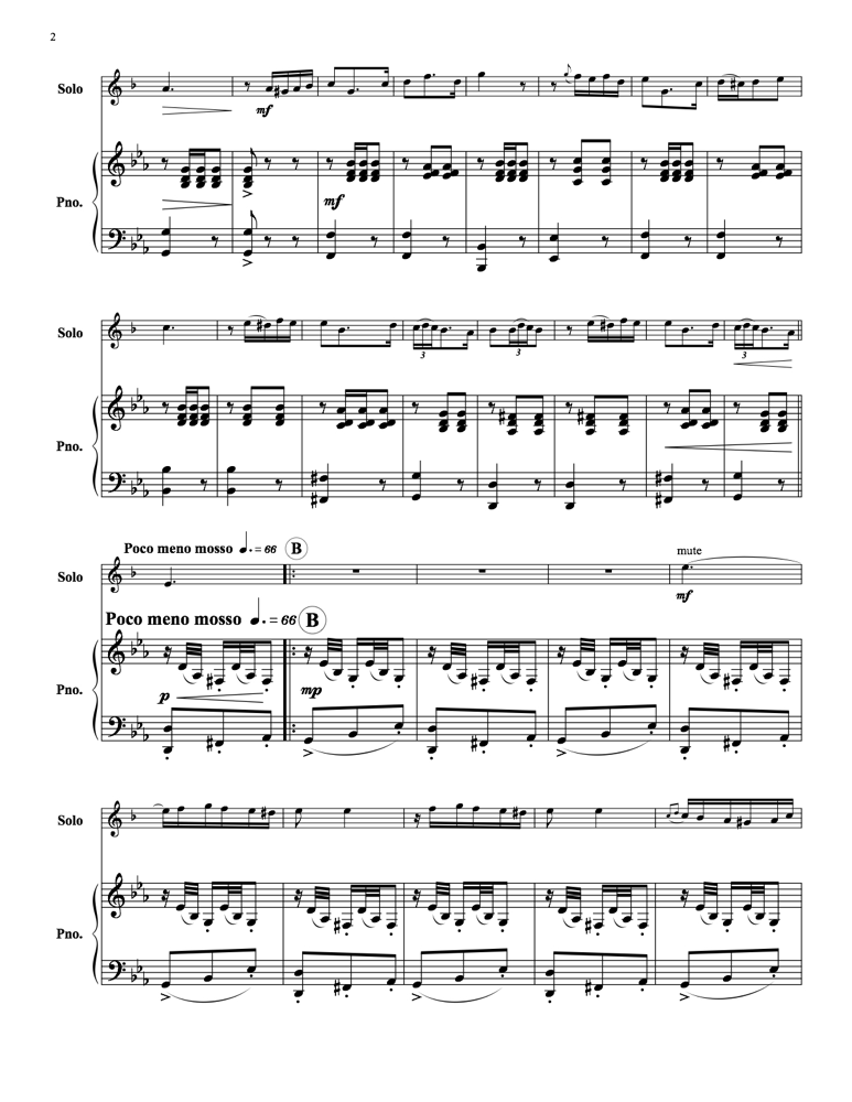 Alvarez, F M - La Madrilena - Trumpet and Piano - Brass Music Online