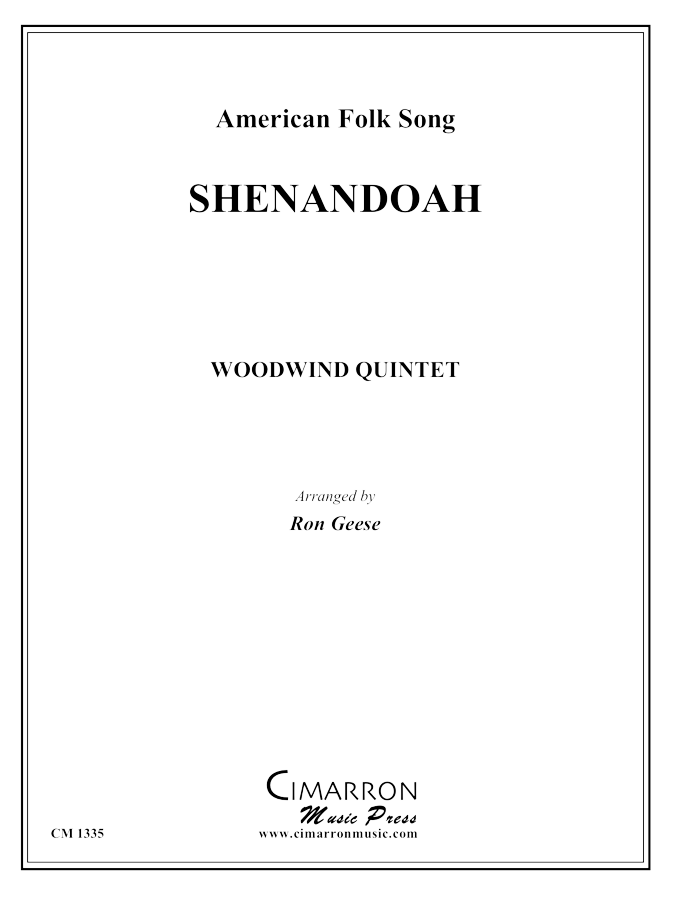 American Folk Song - Shenandoah - Woodwind Quintet - Brass Music Online