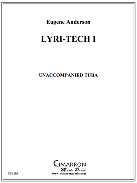Anderson - Lyri-Tech I - Tuba Unaccompanied - Brass Music Online