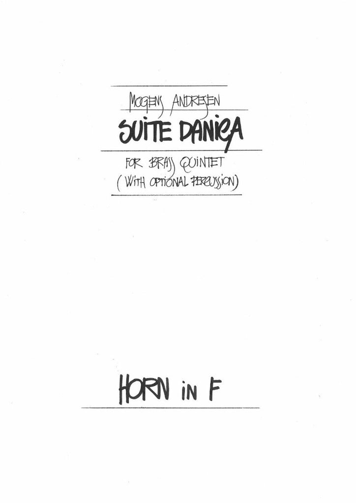 Andresen - Suite Danica for Brass Quintet - Brass Music Online