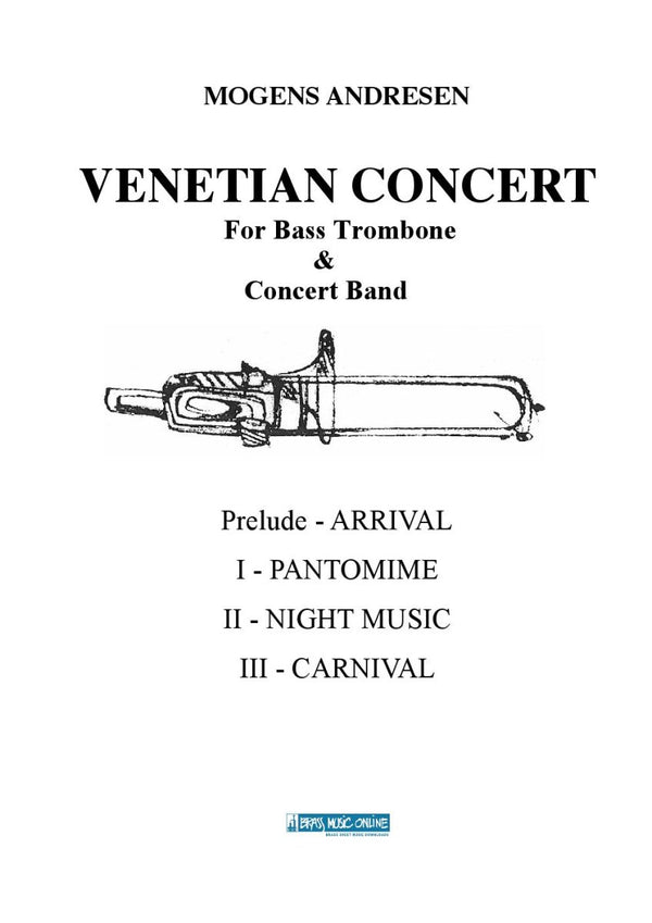 Andresen - Venetian Concert for Bass Trombone and Concert Band - Brass Music Online