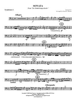 Annonymous - Sonata From "Die Bänkelsangerlieder" - Trombone Quartet - Brass Music Online