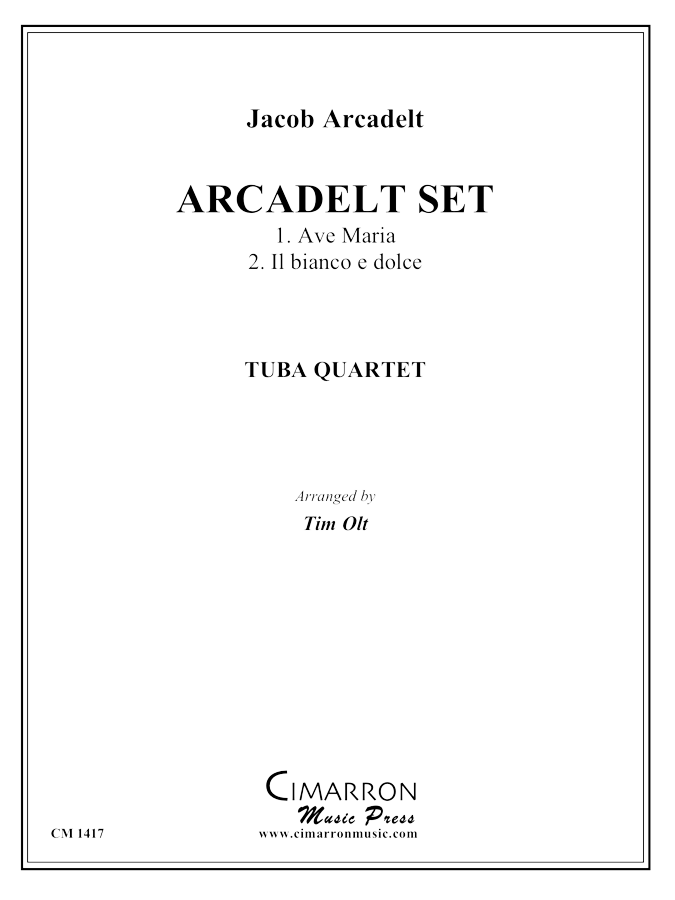 Arcadelt, J - Acrcadelt Set - Tuba Quartet (EETT) - Brass Music Online