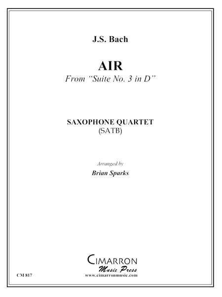 Bach - Air from Suite in D Major - Saxophone Ensemble - Brass Music Online