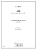 Bach - Air from Suite in D Major - Saxophone Ensemble - Brass Music Online