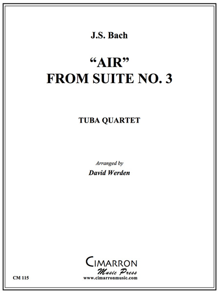 Bach - AIR FROM SUITE NO. 3 - Tuba Quartet (EETT) - Brass Music Online