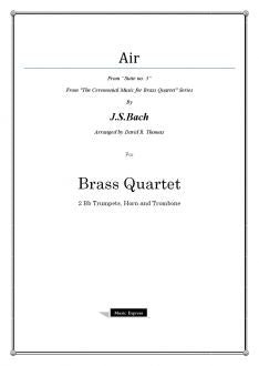 Bach - Air on the G string - Brass Quartet - Brass Music Online
