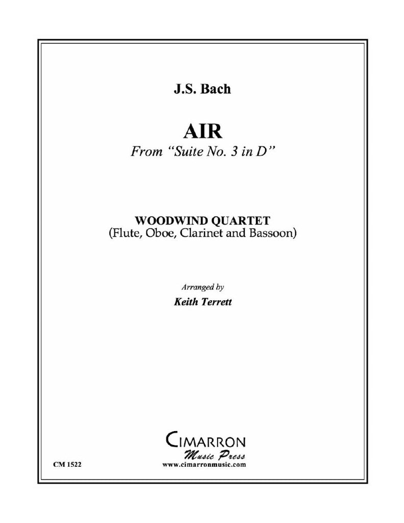 Bach - Air - Woodwind Quartet - Brass Music Online
