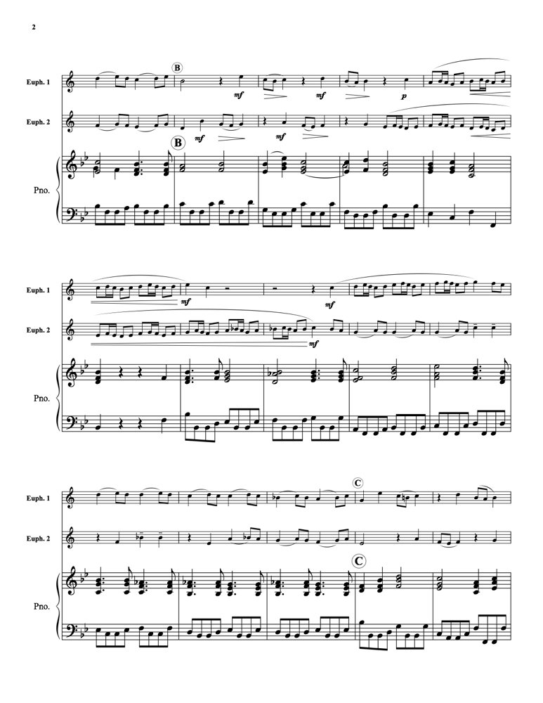 Bach - Aria - Duet from Cantata No. 78 - Euphonium/Tuba Duet - Brass Music Online