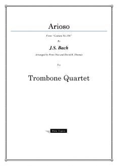 Bach - Arioso - Trombone Quartet - Brass Music Online