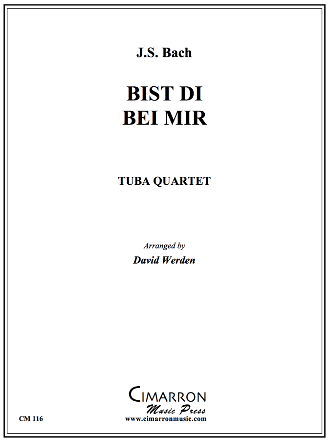Bach - BIST DU BEI MIR - TUBA QUARTET - Brass Music Online