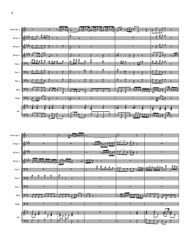 Bach - CHORALE NO. 64 - 4 TRUMPETS, 3 TROMBONES, TUBA, TIMPANI AND ORGAN - Brass Music Online