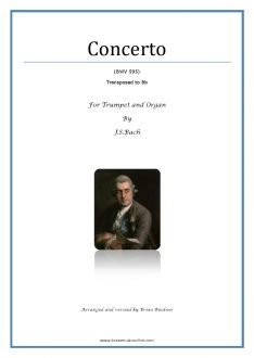 Bach Concerto for Trumpet and Organ BWV 595 - Brass Music Online