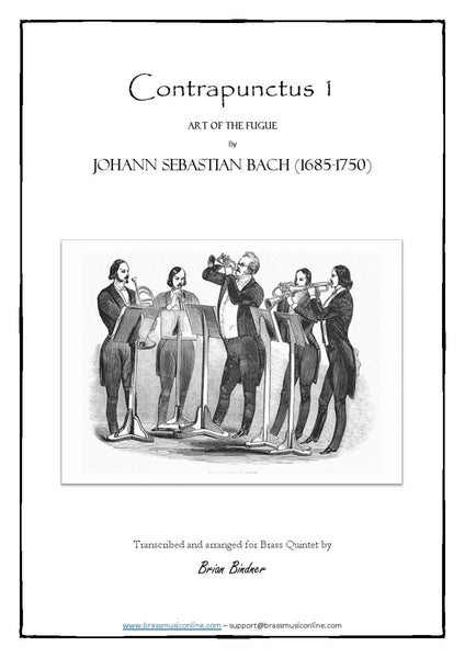 Bach - Contrapunctus No. 1 - Brass Quintet - Brass Music Online