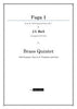 Bach - Fuga No.1 - Brass Quintet - Brass Music Online