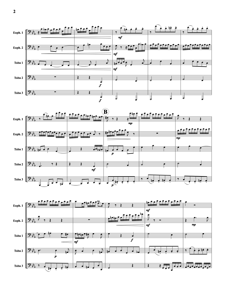 Bach - Fugue in C Minor - Tuba Ensemble - Brass Music Online